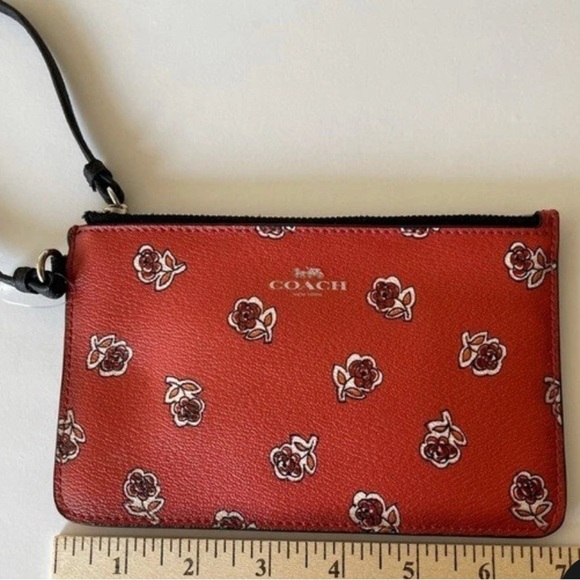 Coach Red Floral Wristlet - Picture 4 of 4